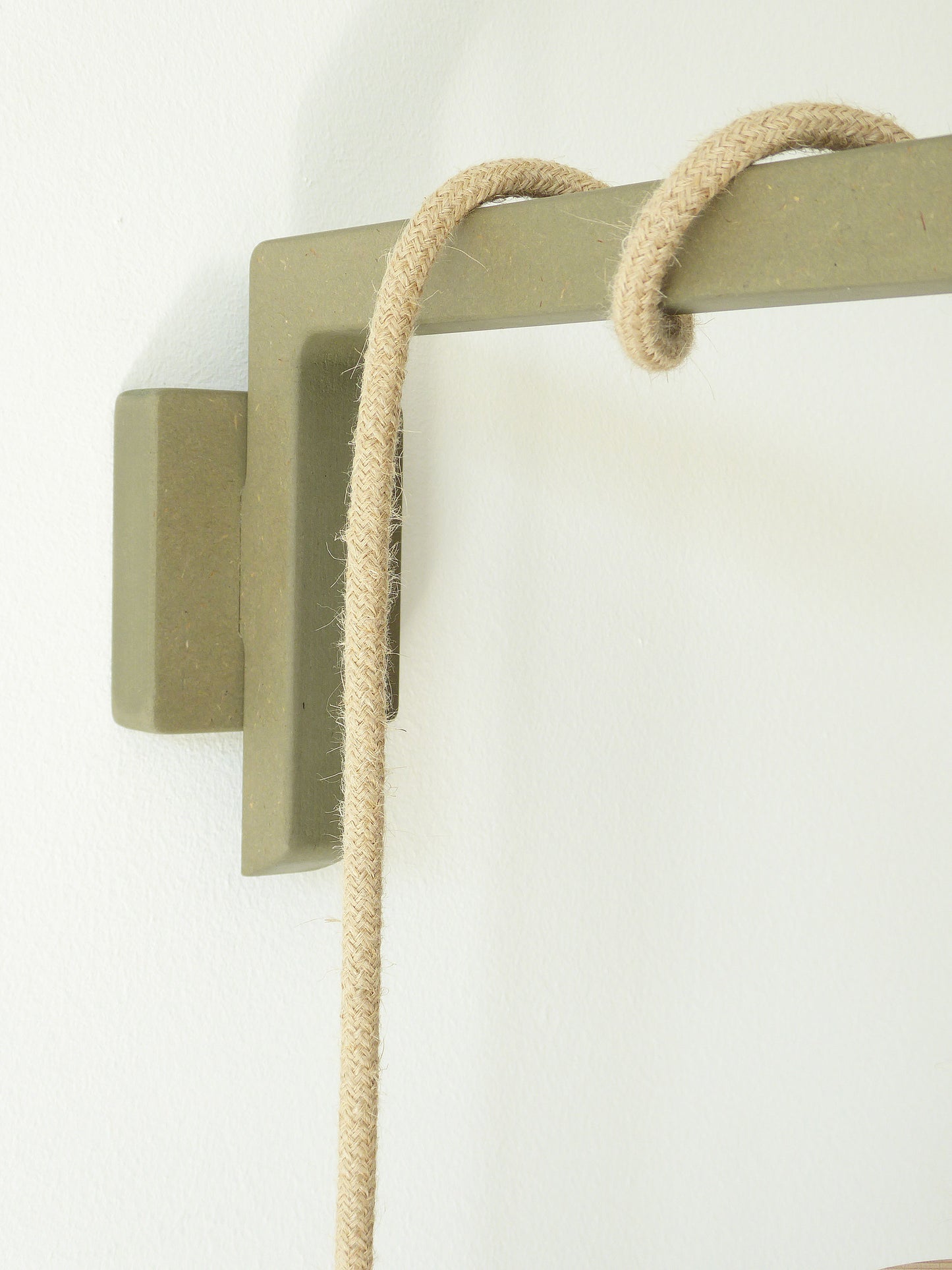 LUMEN wooden wall light bracket / wall mounted lamp hook - sage
