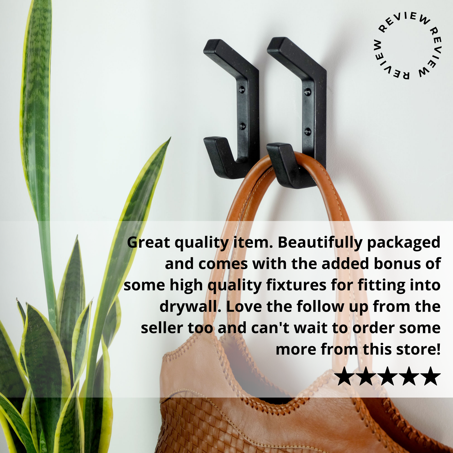 Handcrafted wooden coat hook - black or blue | 3 sizes