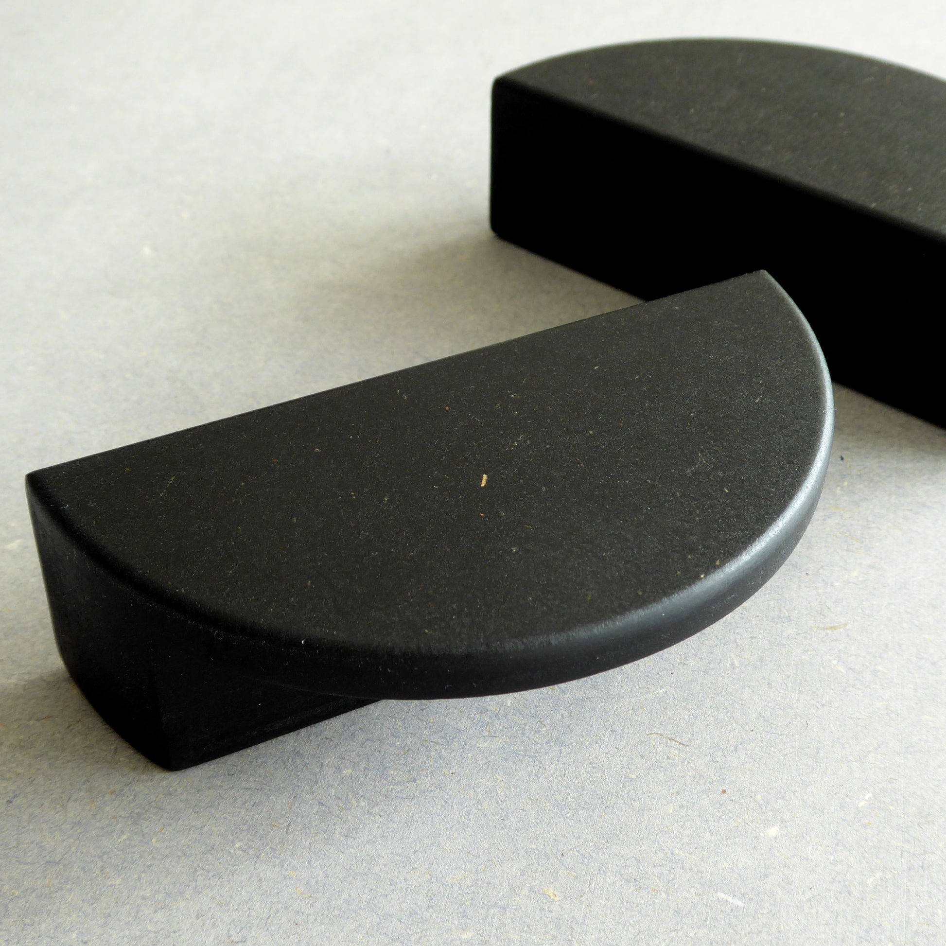 Modern black kitchen furniture handle