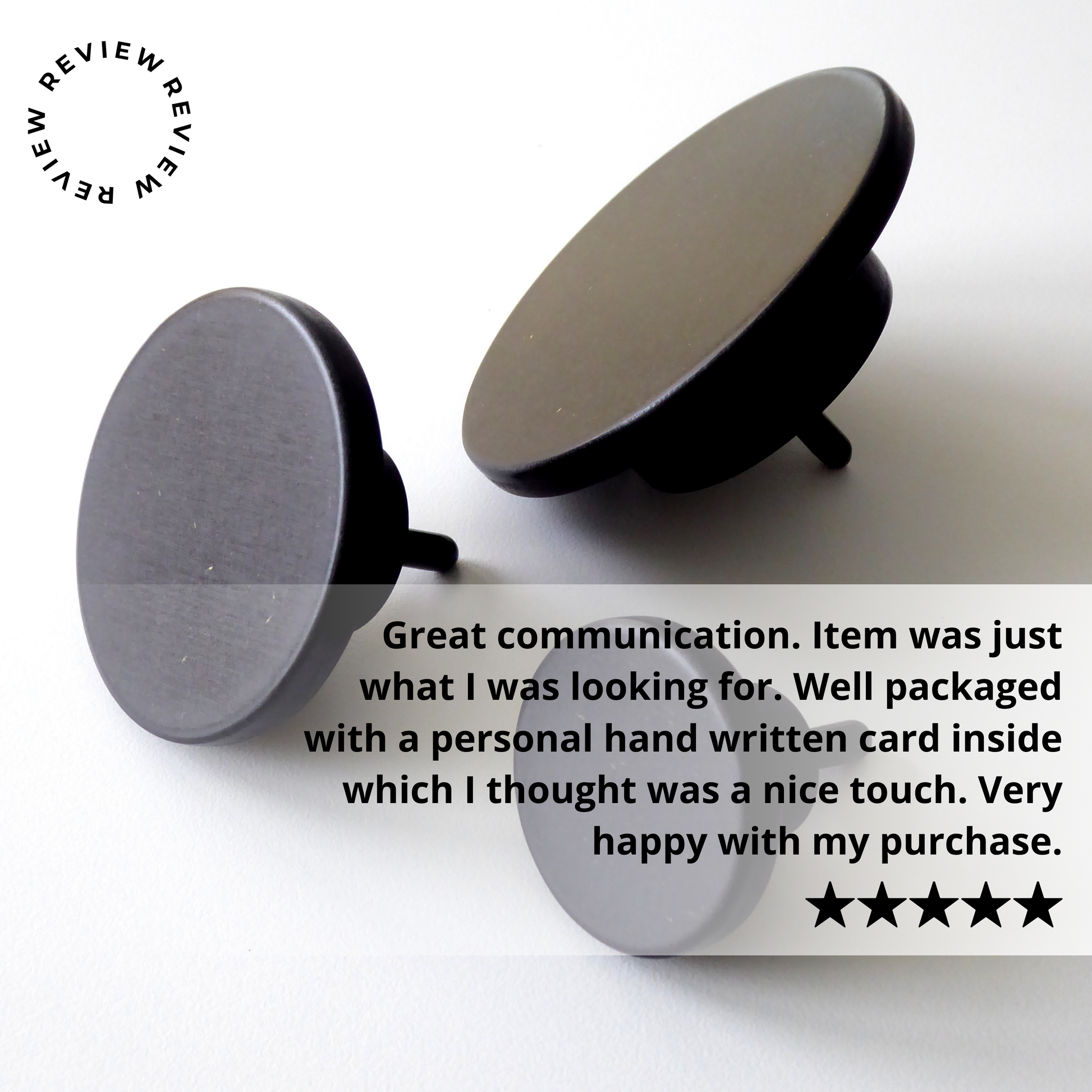 5 star review of black decorative wall hooks