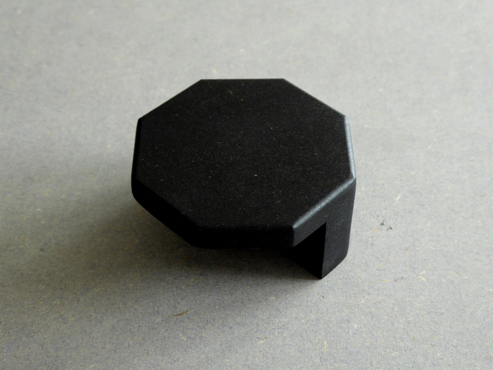 Modern black wooden knob for drawers and cabinets