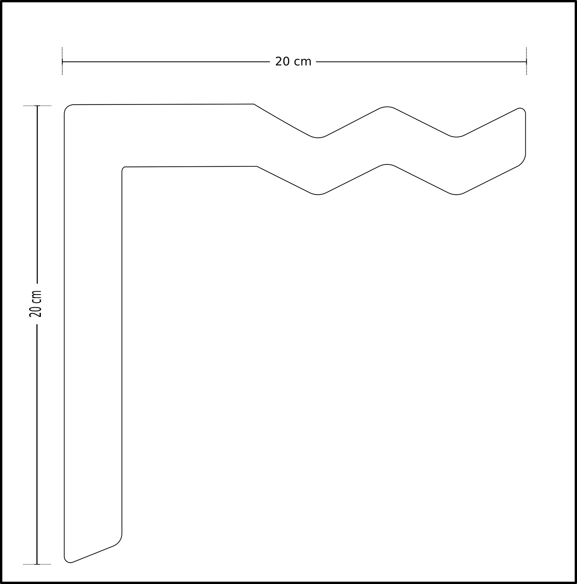 Dimension diagram for the wall mounted plant hanger included in the plant lover gift set