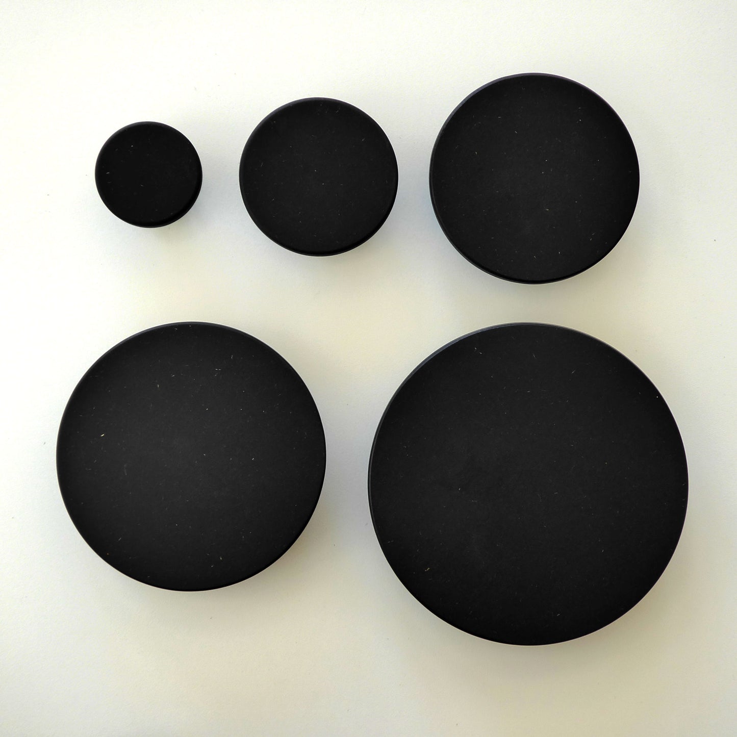 5 sizes of handmade wall mounted black wall hooks