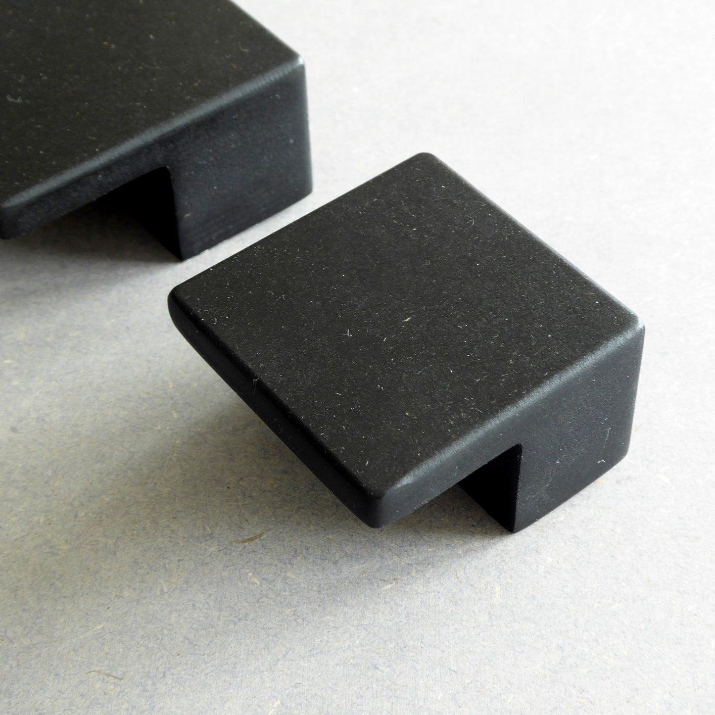 Square black kitchen cabinet pulls