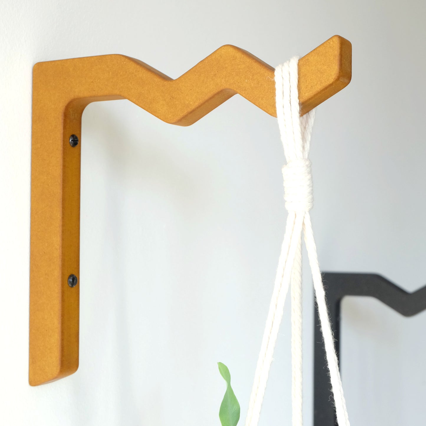 wooden plant wall hanger