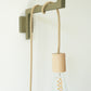 LUMEN wooden wall light bracket / wall mounted lamp hook - sage