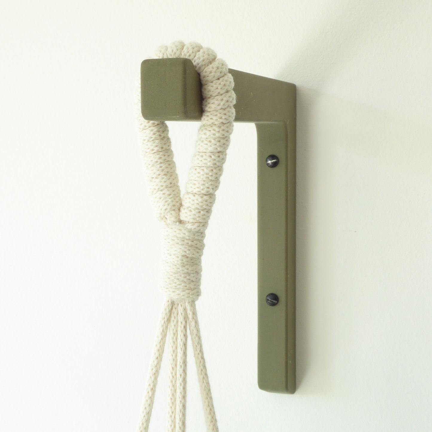 Plant lover Christmas gift set - macrame hanger and STEM plant hook set - various colours