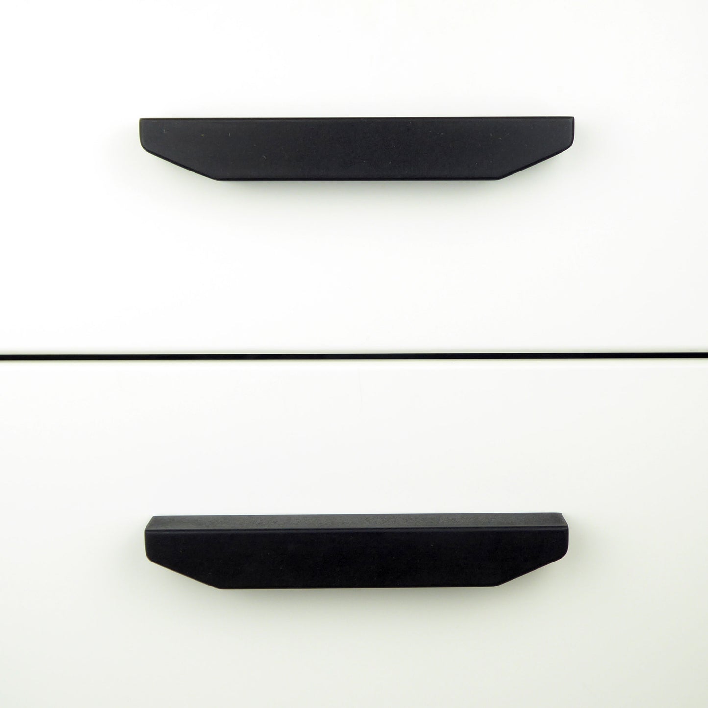 black wooden kitchen drawer handles