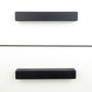 black wooden drawer handles