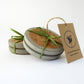 Concrete and cork coaster set - natural grey - set of 2 or 4