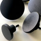 black wooden clothes hook