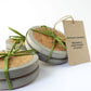 Concrete and cork coaster set - natural grey - set of 2 or 4