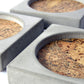 Cork & concrete jewellery tray - natural grey or white