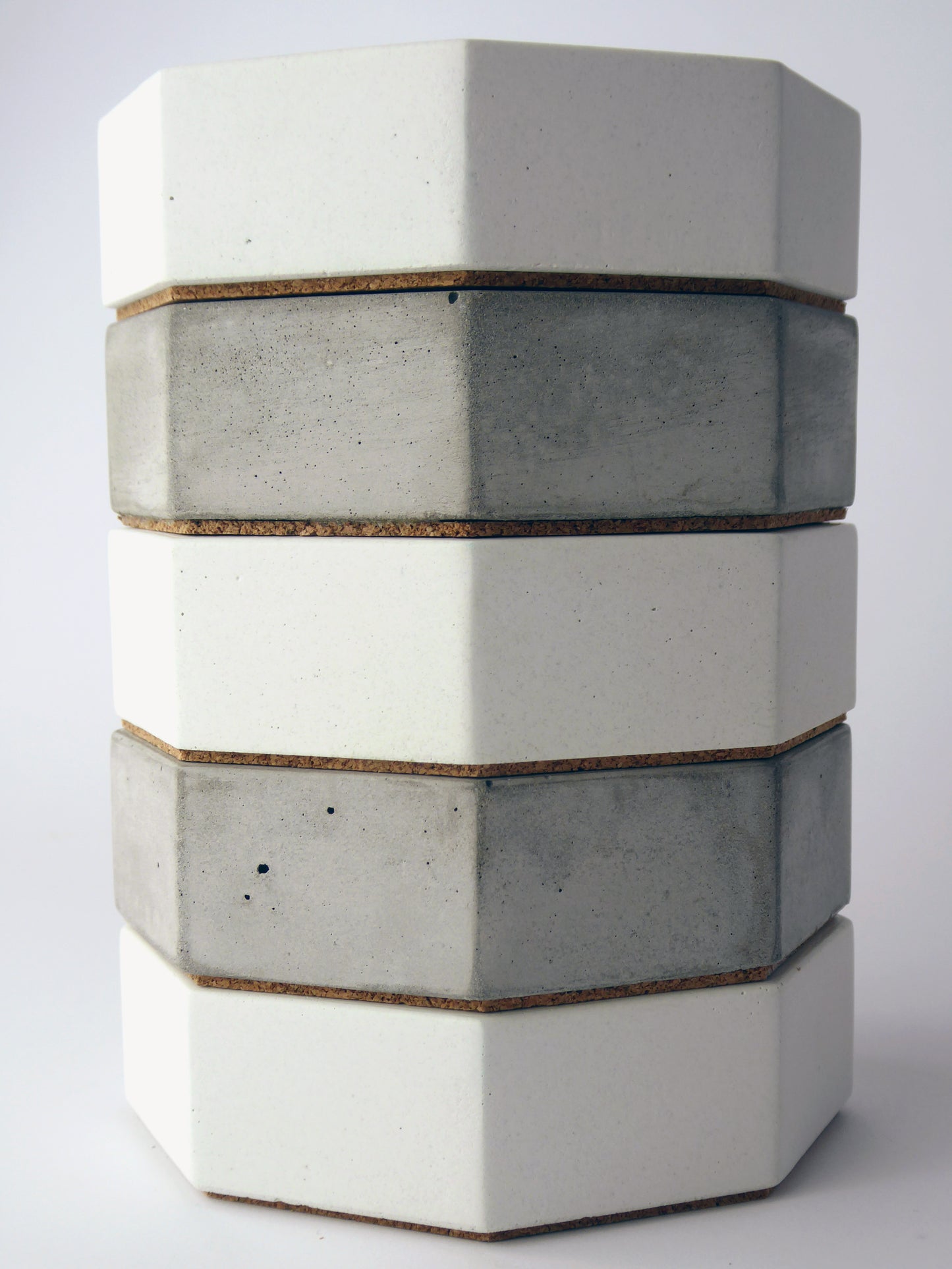 Concrete jewellery dish - natural grey or white