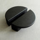 modern cabinet handles made from black wood