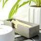 Concrete matchstick holder with striker & long matches - natural grey