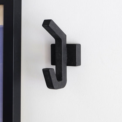 Wooden clothes hook - black or blue