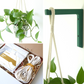 STEM plant lover gift set - macrame hanger and plant hook set - various colours