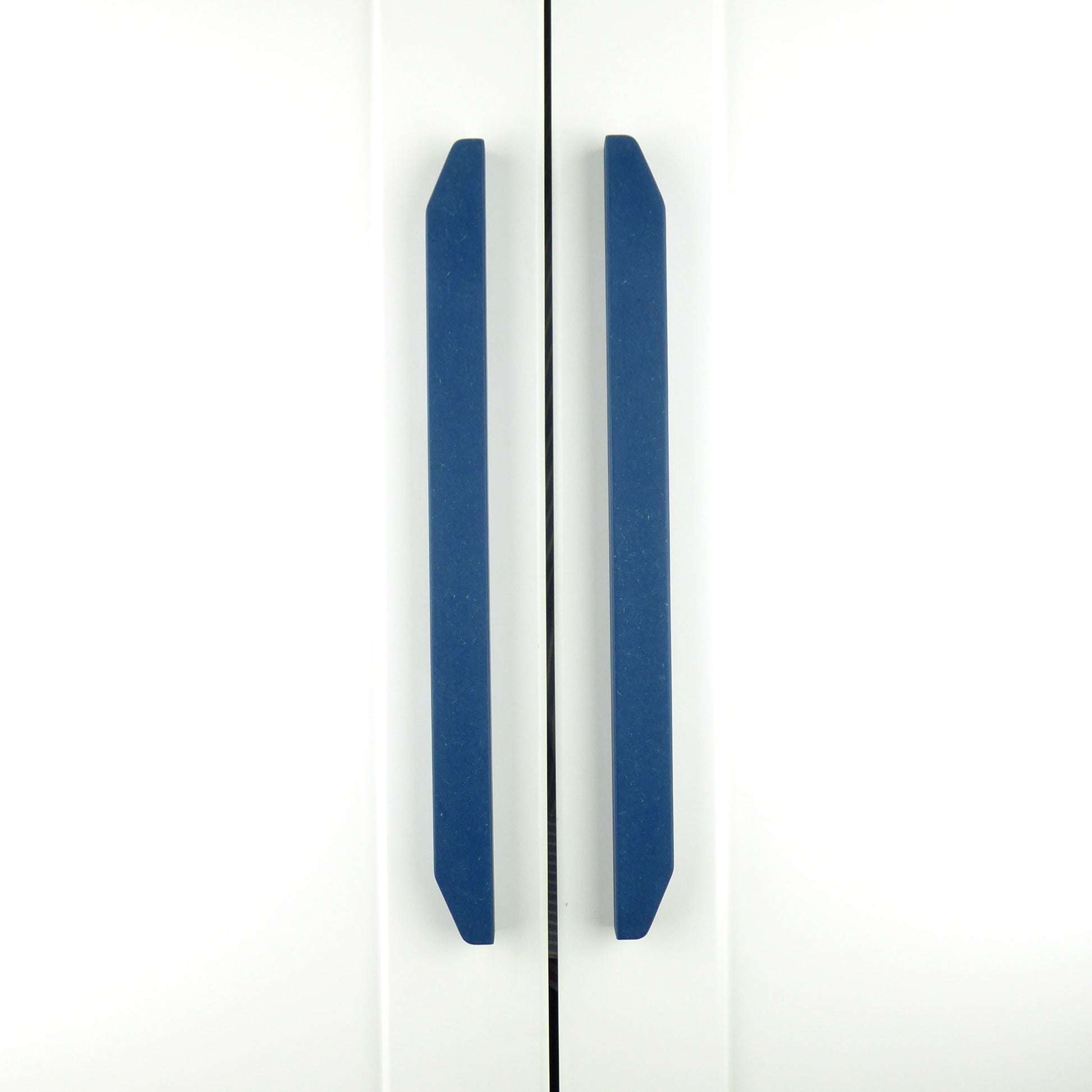 blue cupboard handles