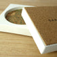 Cork & concrete jewellery tray - natural grey or white