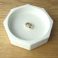 Concrete jewellery dish - natural grey or white