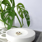 Round concrete display tray - natural grey or white